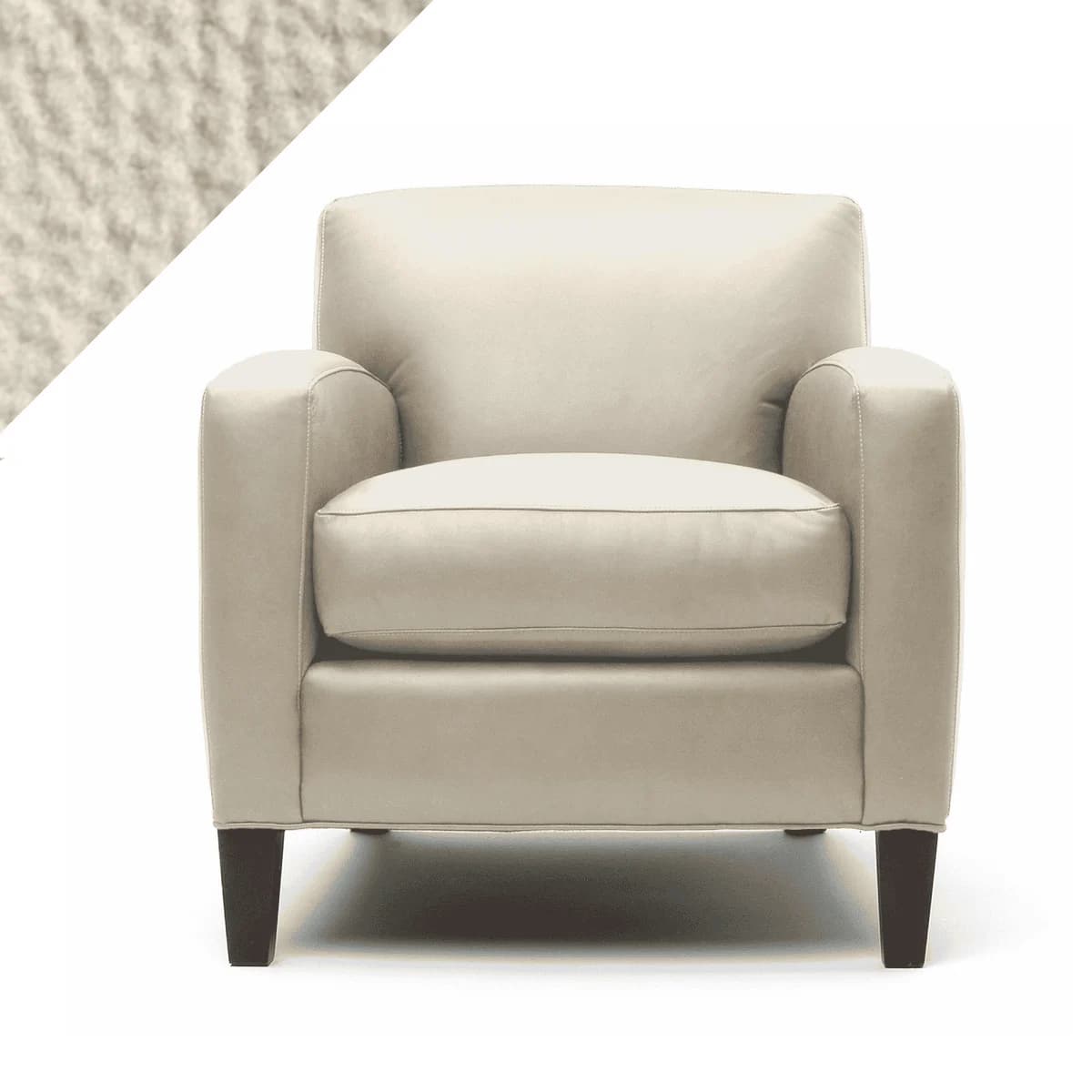 Ivory Vinyl & Leather Finish