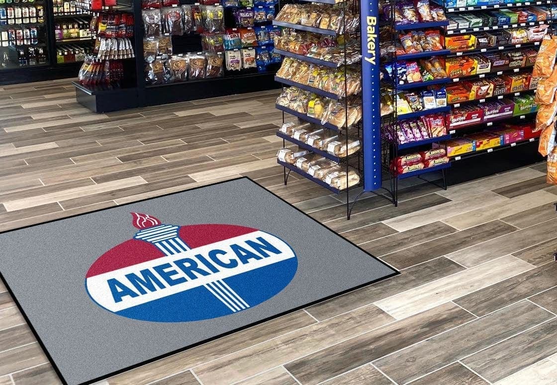 Custom American Oil Logo Rug
