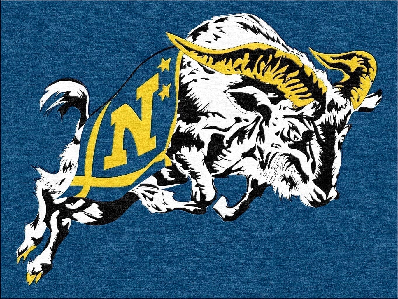 Naval Academy Midshipmen Logo Rug