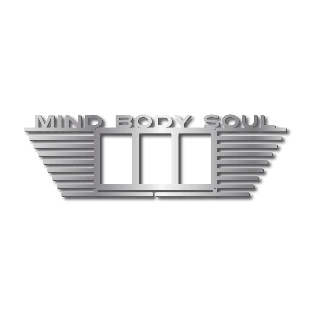 Mind, Body &amp; Soul 3 Picture Frame Medal Display Rack