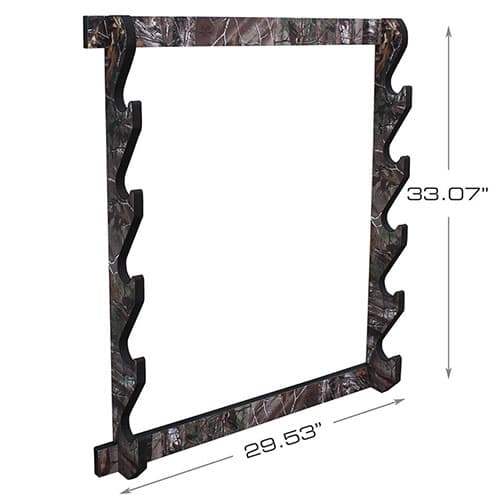 5-Gun Wall-Mounted Display Rack – Realtree Camo - thumbnail 2