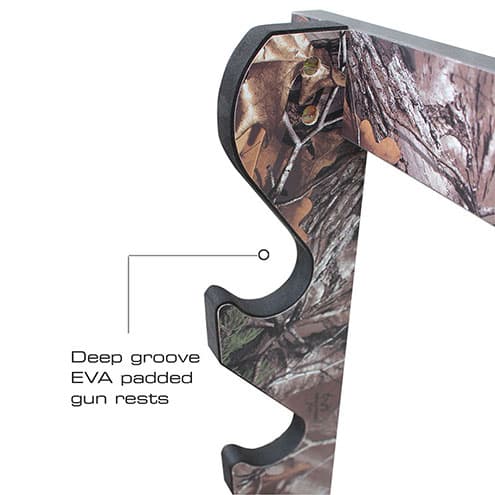 5-Gun Wall-Mounted Display Rack – Realtree Camo - thumbnail 4