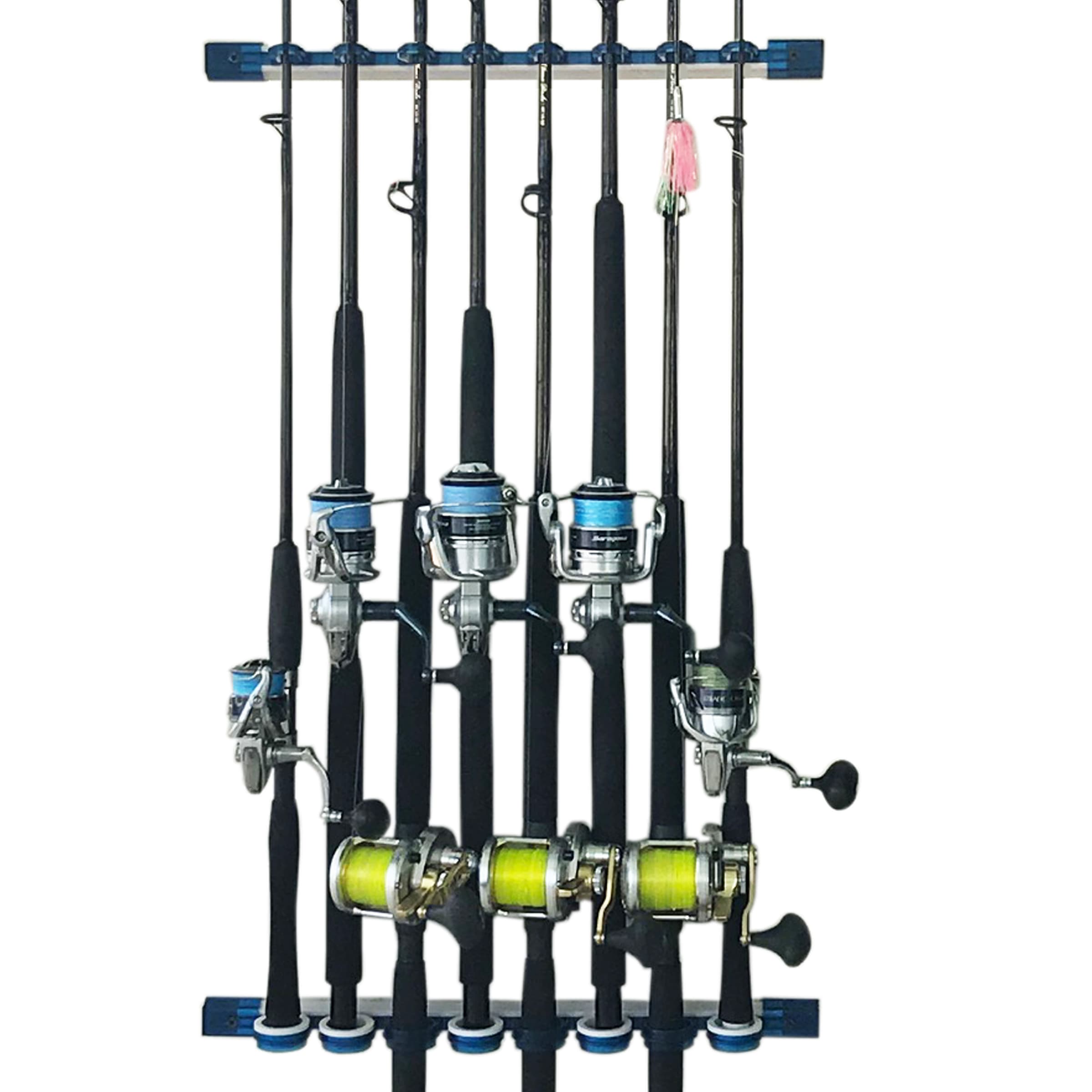 All-Weather 8-Rod ABS Wall or Ceiling Fishing Rod Rack - thumbnail 2