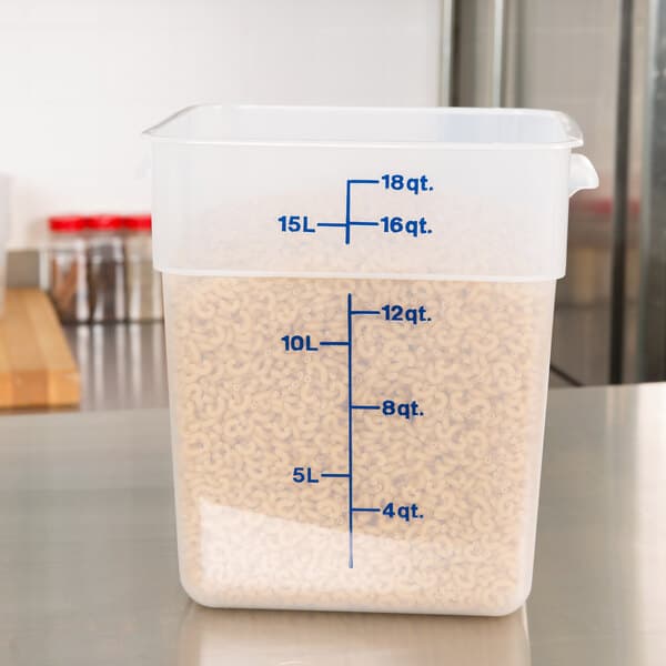 18qt. Square Food Container