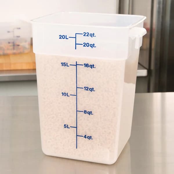 22qt. Square Food Container