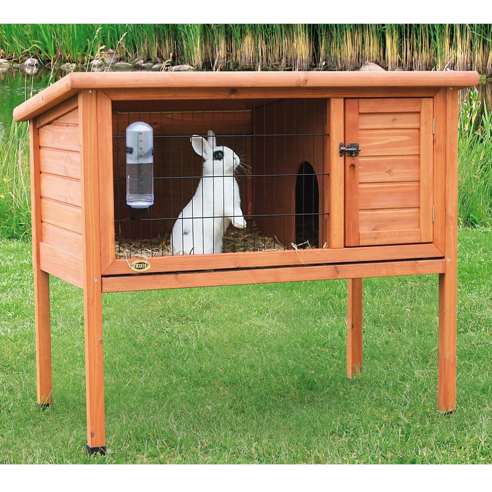 TRIXIE 1-Story Rabbit Hutch - Outdoor Small Pet Cage