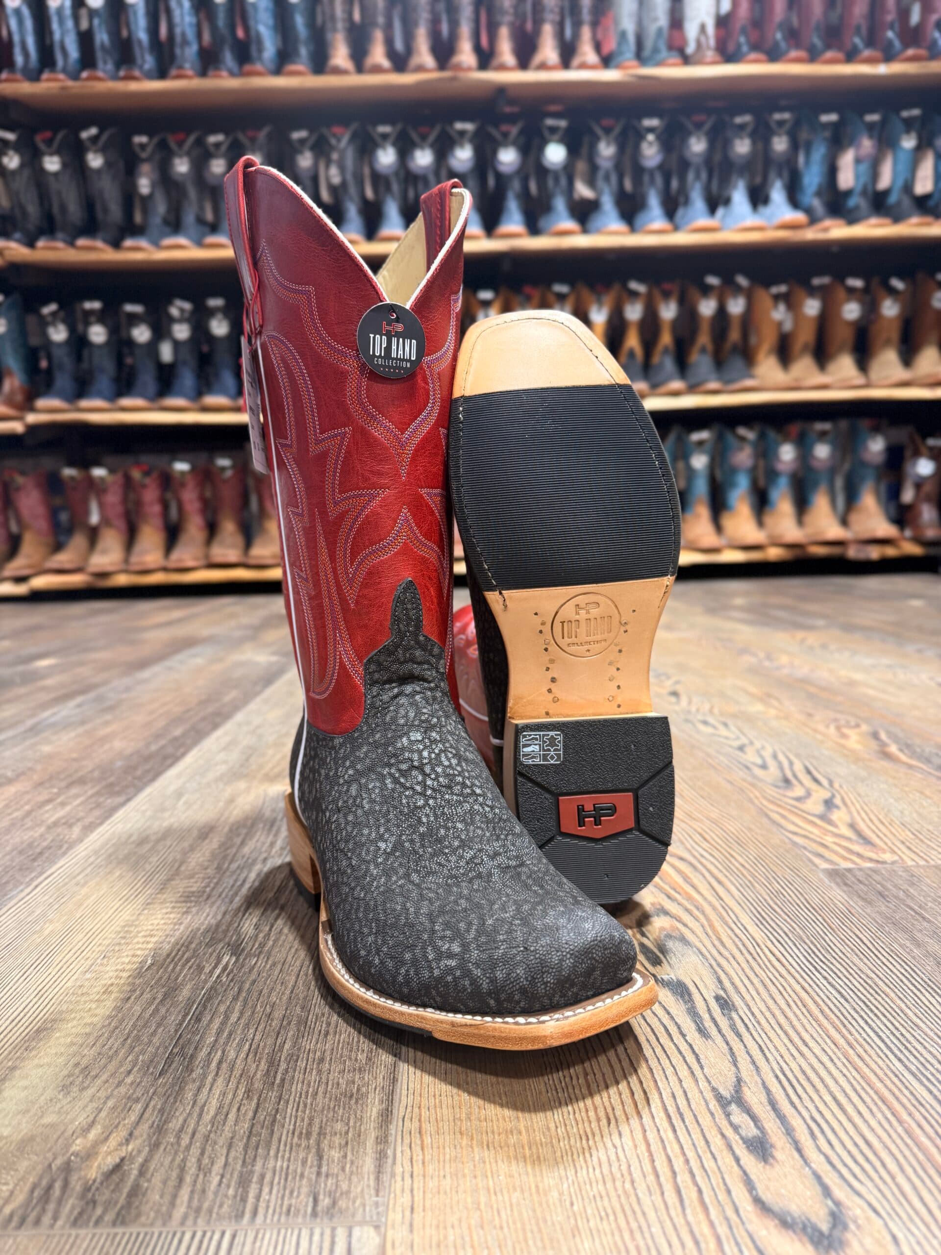 Horse Power Top Hand Grey Safari Elephant TK Toe Boot