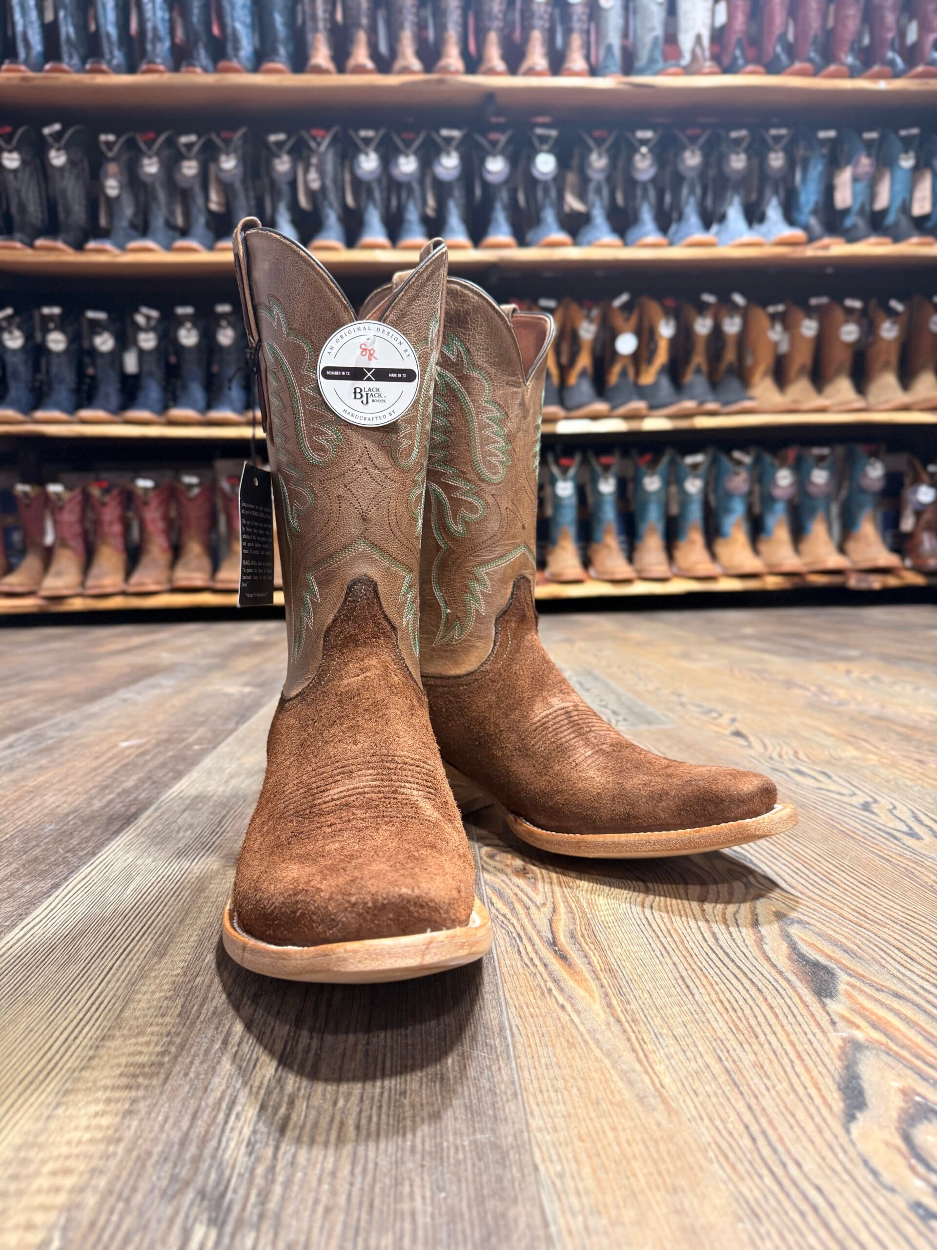 Black Jack Men’s Brown Ranch Hand Rough-Out Boot