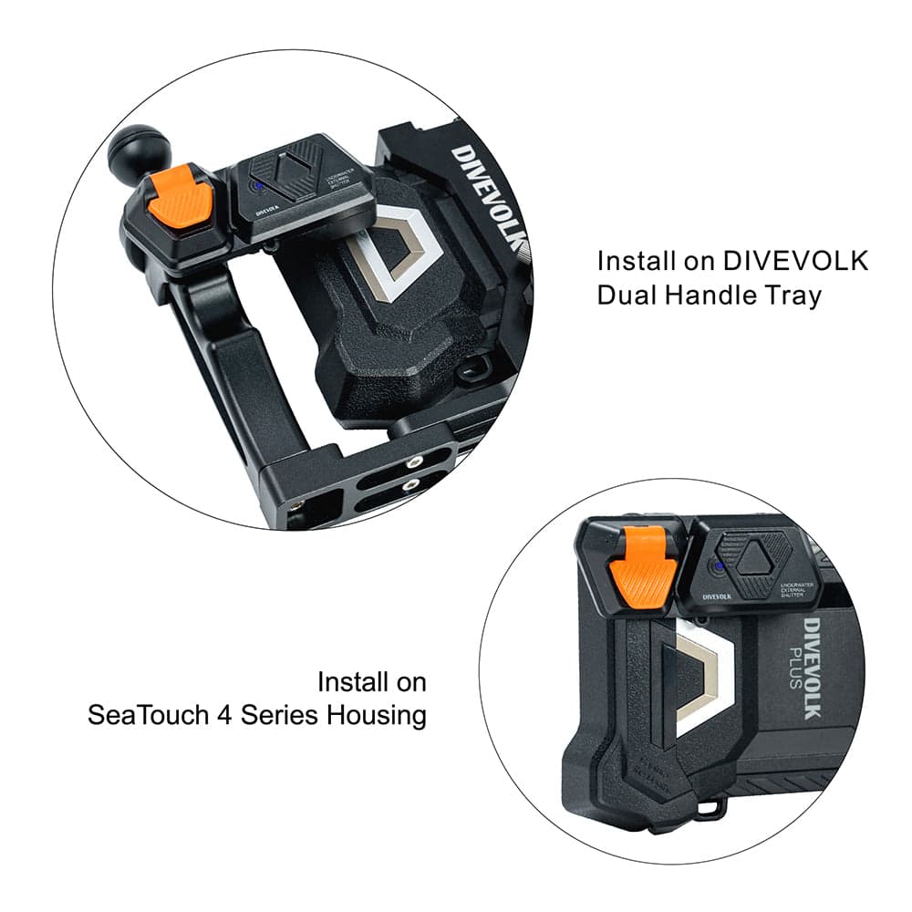 DIVEVOLK Underwater External Shutter for Seatouch 4 Max Series Housing - thumbnail 9