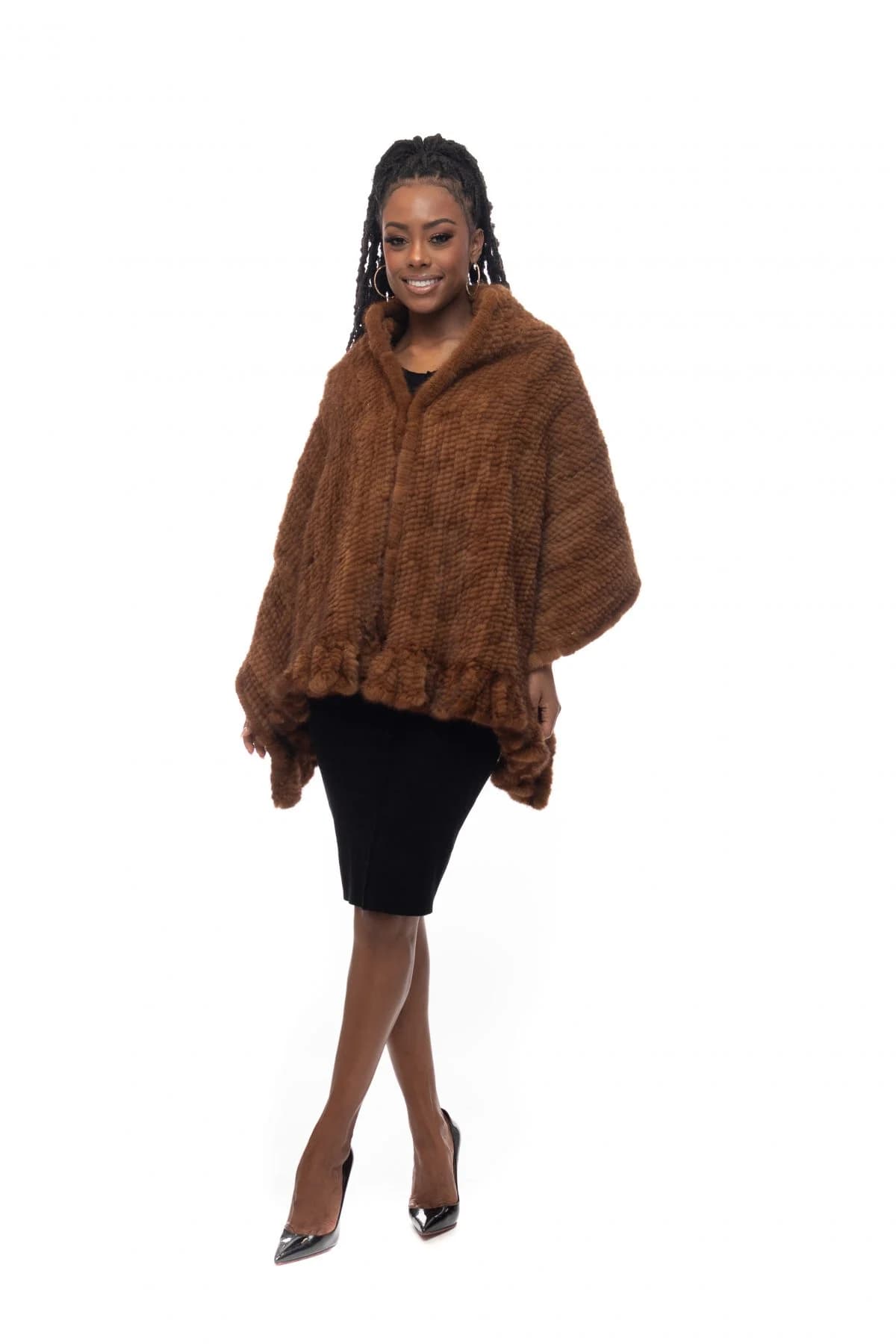 Knitted Mink Shawl
