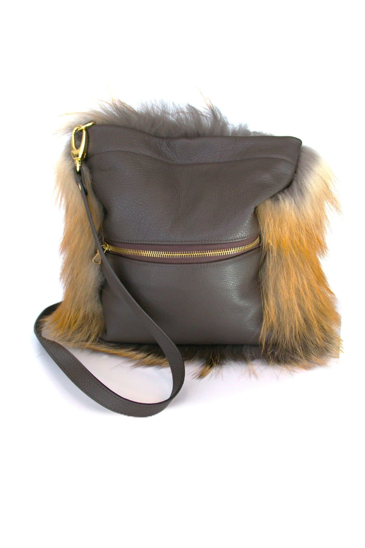 Natural Golden Fox Crossbody Bag - thumbnail 2