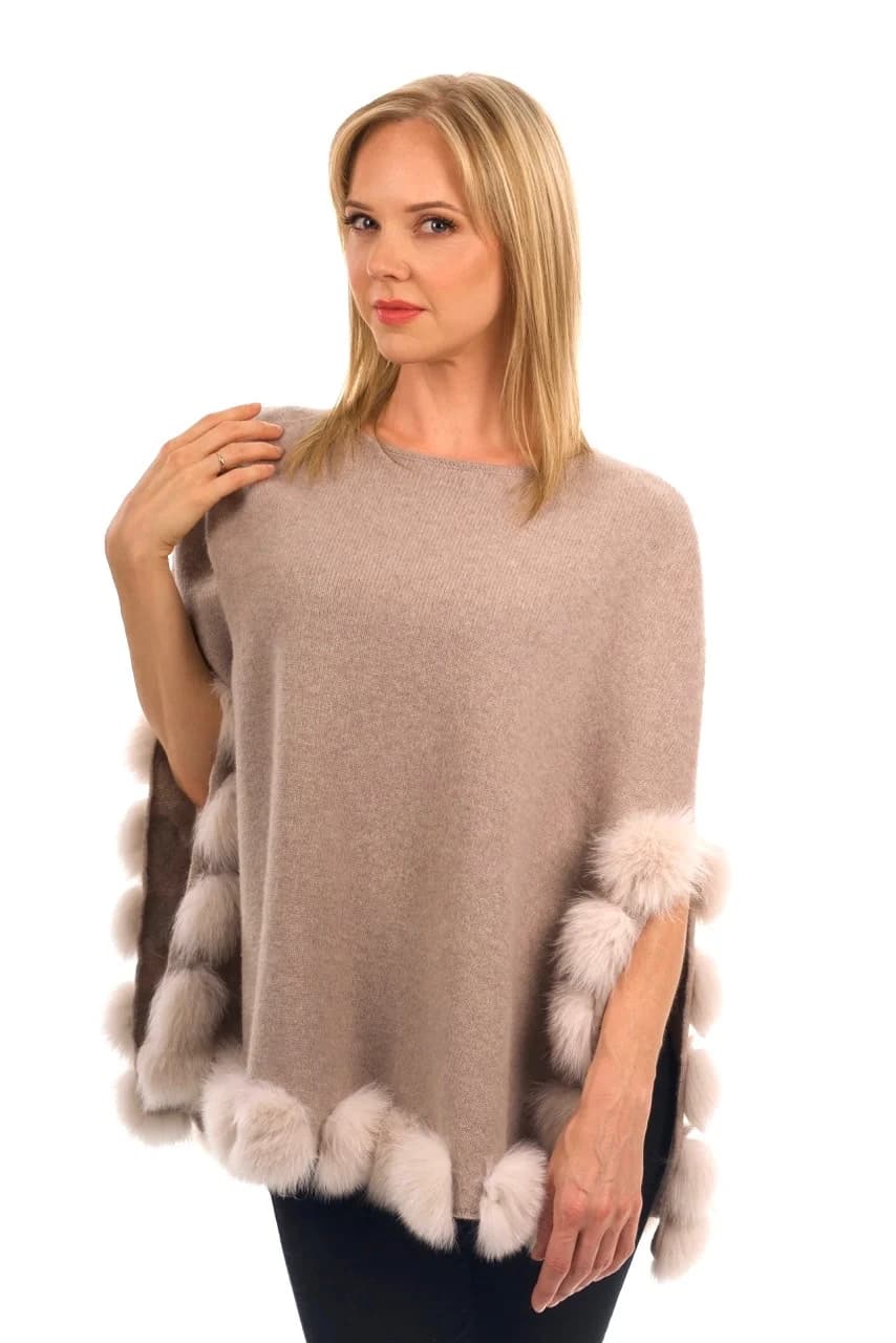 Beige Poncho