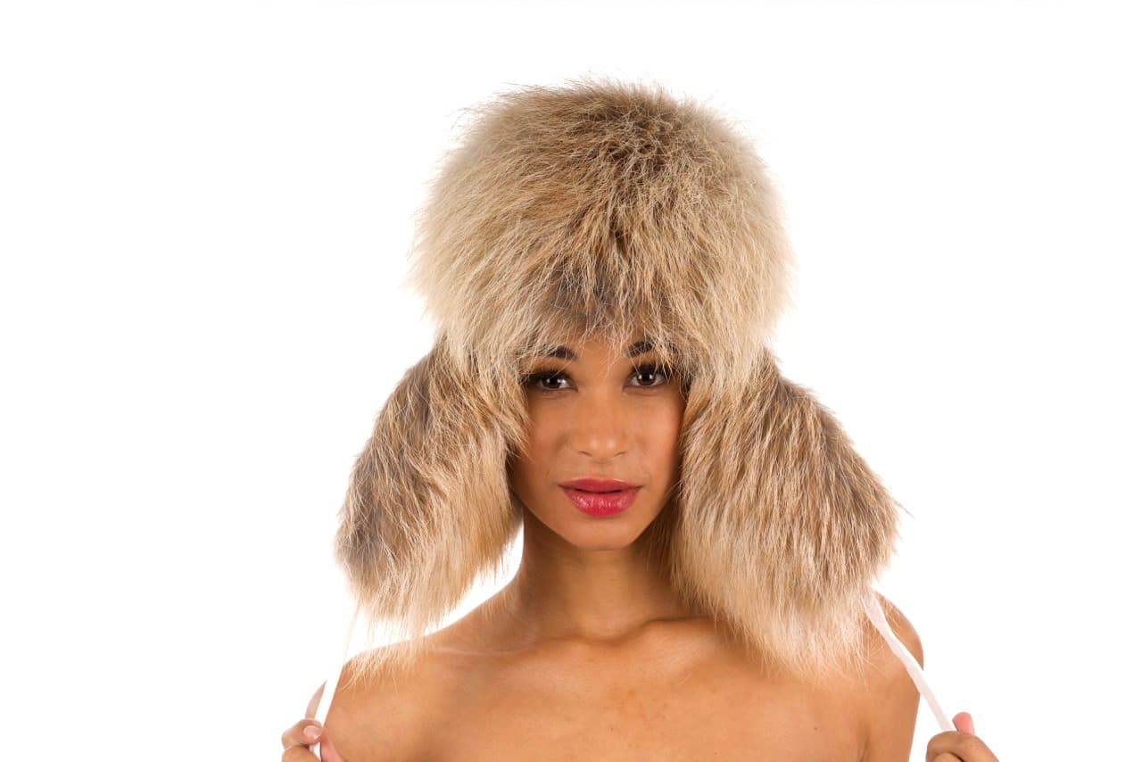 White and Fox Trooper Hat