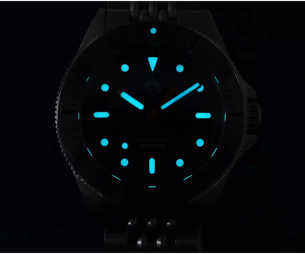 San Martin New SN044-G-B 38.8mm NH35 Original Design Upgrade Diver Watch Sunburst Enamel Dial Automatic Mechanical Waterproof 200m - thumbnail 2