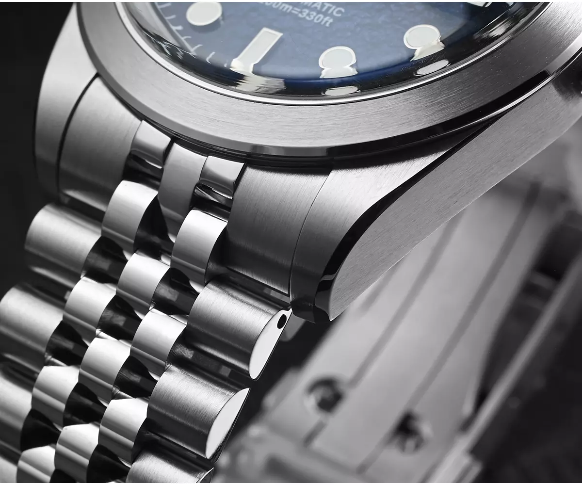 San Martin New SN0053-G2 39mm Diver Watch NH35 Automatic Mechanical Sapphire blue/purple/gray gradient dial - thumbnail 8