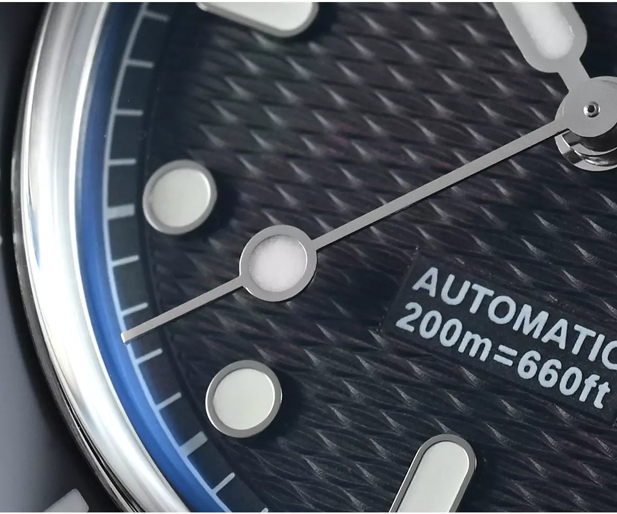 San Martin Watches New SN0151-GL-S 39mm Original Design Dive Watch Automatic Mechanical Miyota 90S5 Waterproof 200m wave texture MOP dial BGW-X1 Luminous with stainless steel bracelet - thumbnail 5