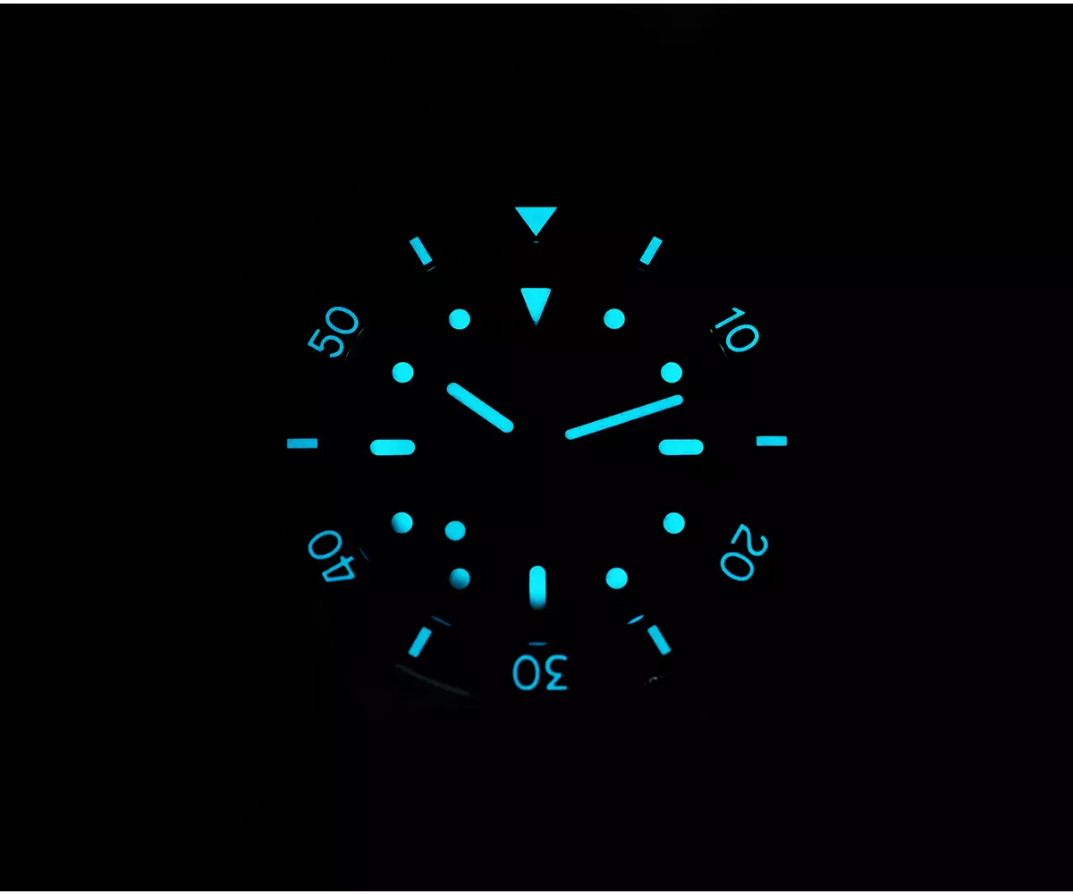 San Martin Watches New SN0151-GL-S 39mm Original Design Dive Watch Automatic Mechanical Miyota 90S5 Waterproof 200m wave texture MOP dial BGW-X1 Luminous with stainless steel bracelet - thumbnail 6