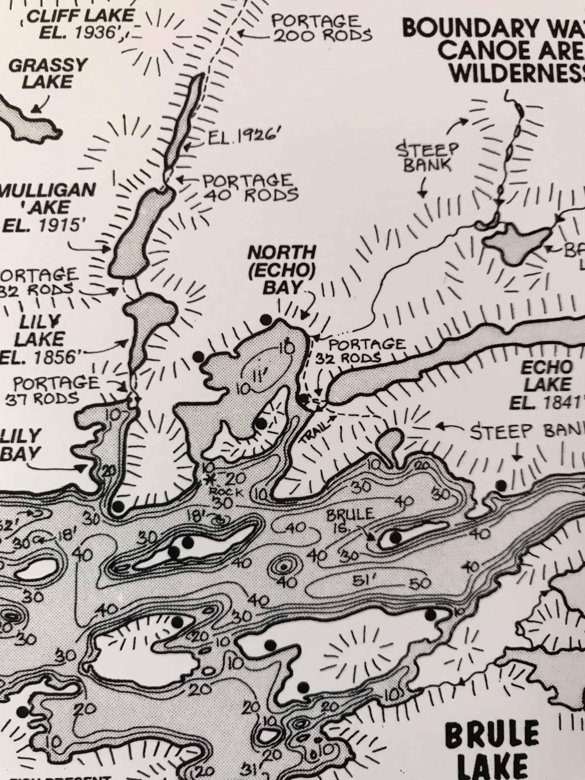 Brule Lake – Fishing Map