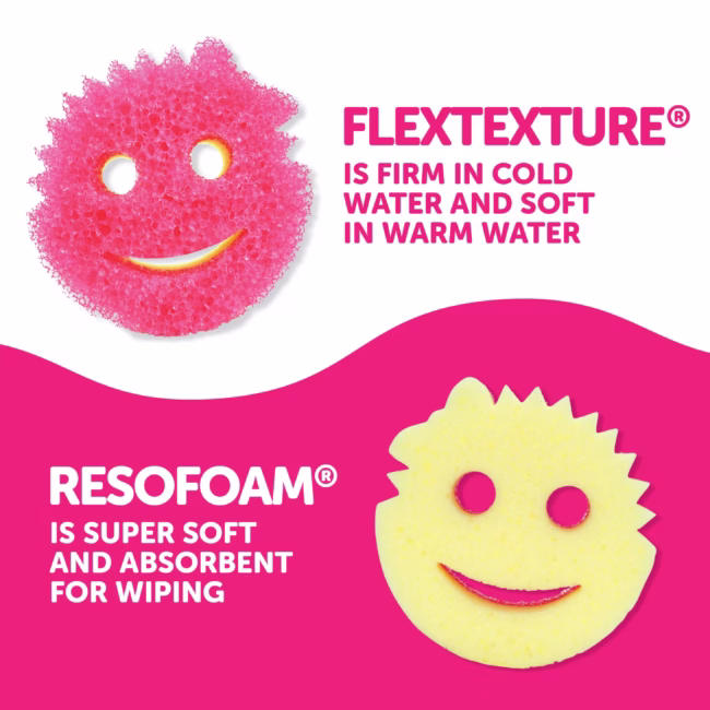 Scrub Daddy x Disney Minnie Mouse Scrub Mommy Scratch-Free Sponges (3-Pack) - thumbnail 7