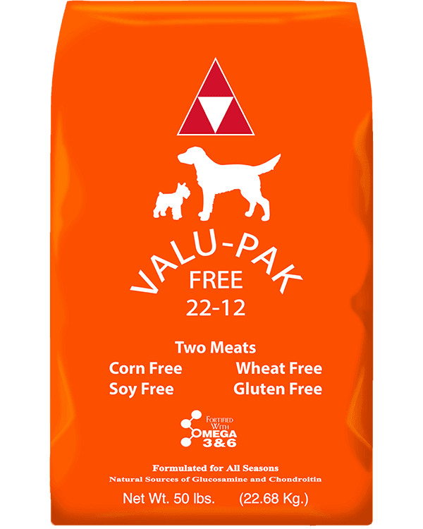 Valu Pak 22/12 Dog Food – Orange Bag