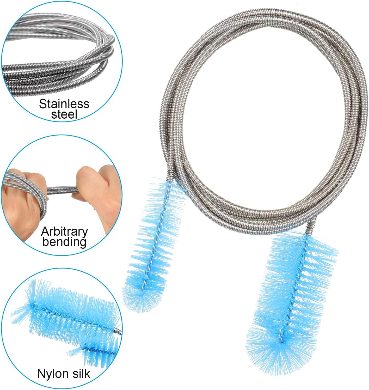 Ultra Double Ended Spring Brush Stainless - thumbnail 2