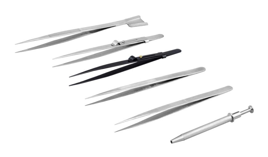 Diamond Point Gemstone Tweezer Set