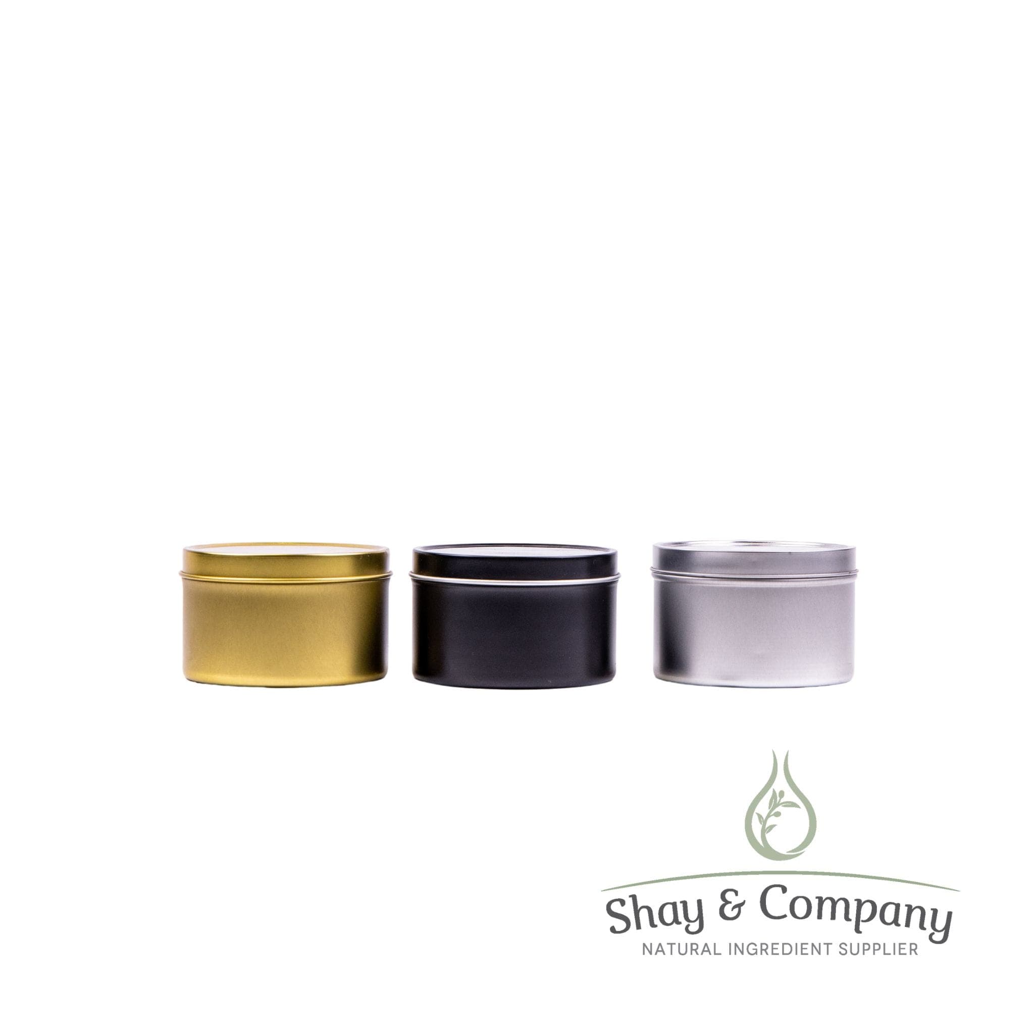 Black Tin – 8 ounce- Deep great for Candles - thumbnail 2