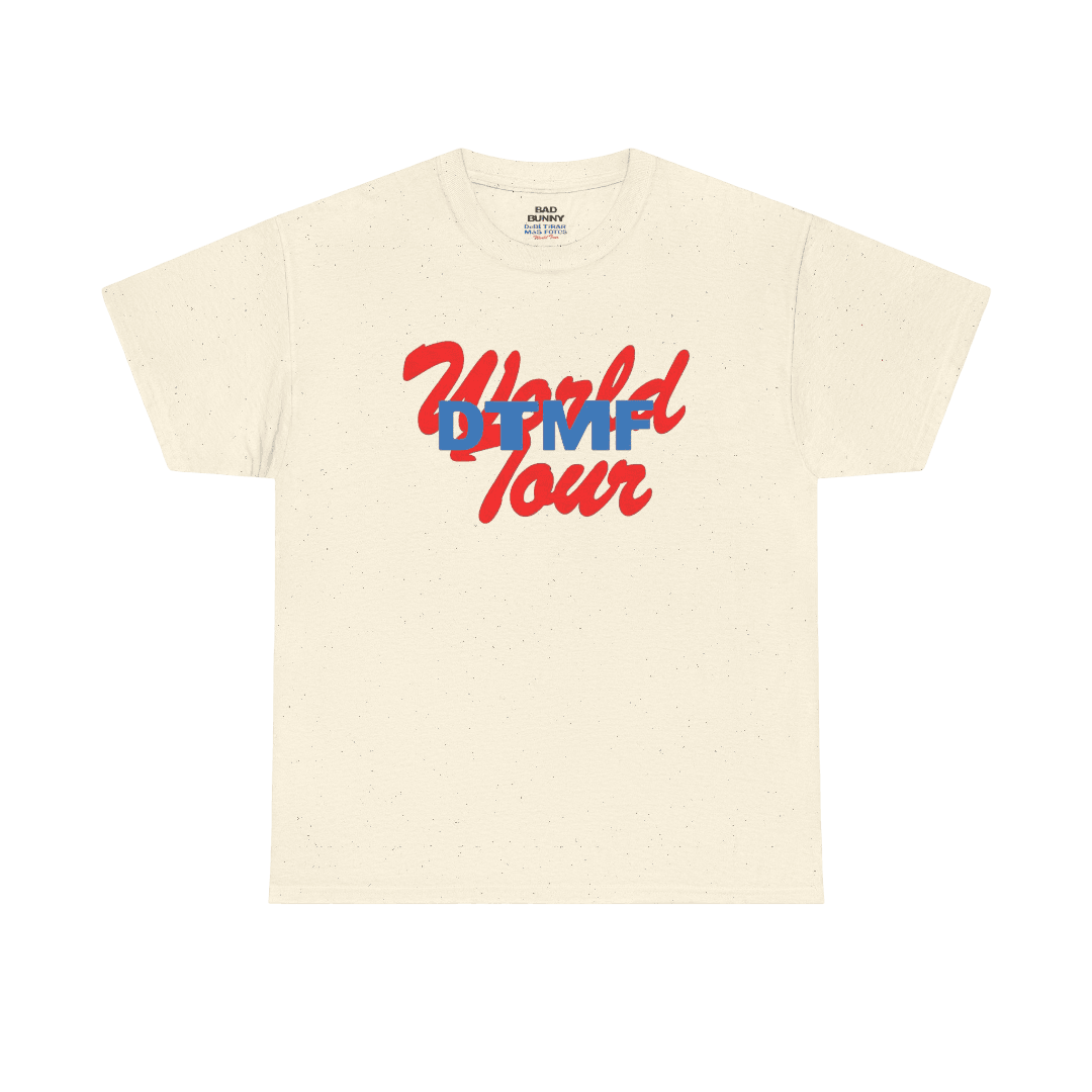 DTMF Tour Merch – World Tour Chairs Cream Tee
