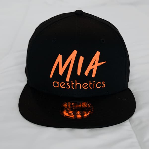New Era ‘Mia Aesthetics’ Cap – Neon Orange Embroidery