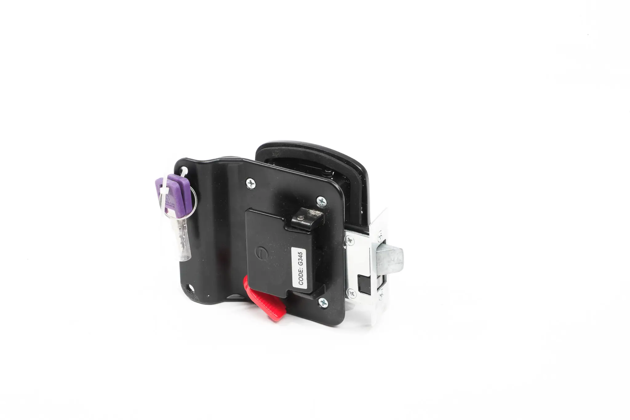 BLACK RV ENTRY DOOR LOCKSET