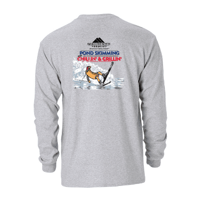 Pond Skimming Official Adult Long Sleeve Tee