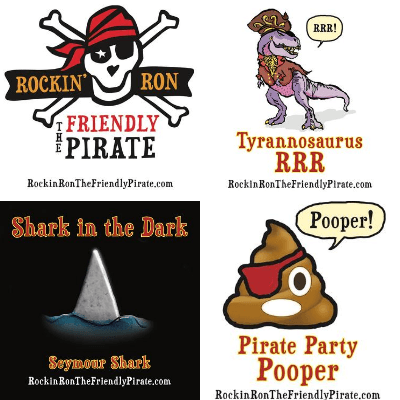 Rockin’ Ron the Friendly Pirate Sticker Set