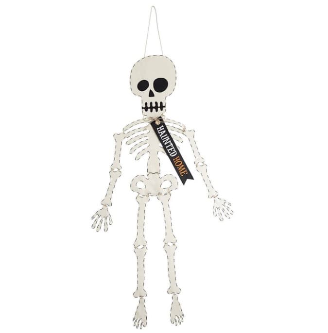 Skeleton w/ Banner Door Hanger