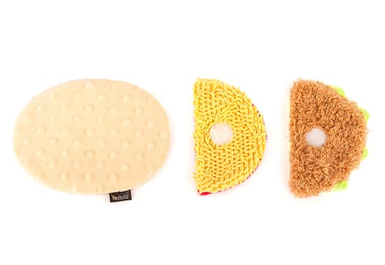 Multi Piece Taco Dog Toy