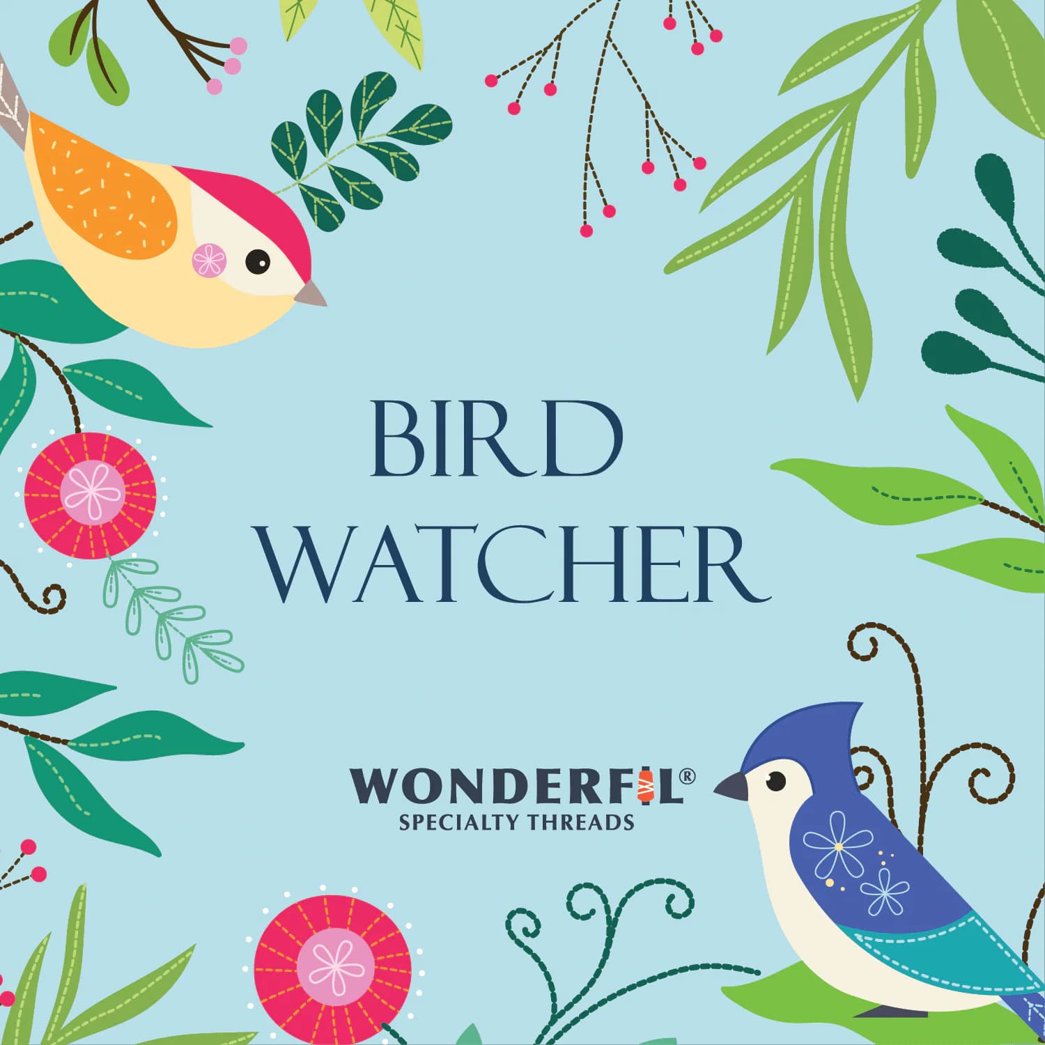 Bird Watcher Block of the Month Patterns (Wool Appliqué) - thumbnail 2