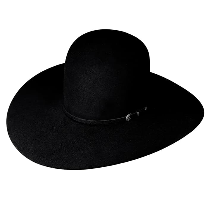 10X Rodeo King Black 4 1/2 Brim
