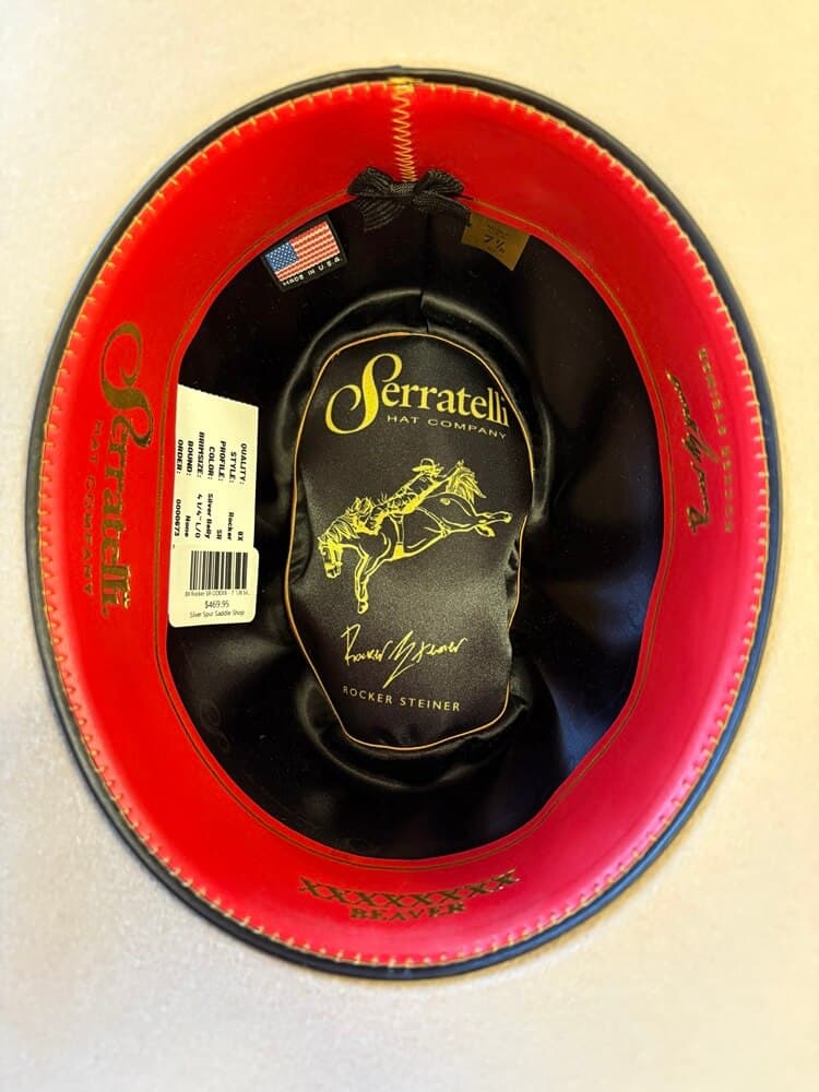 Serratelli Rocker Steiner Collection 8X Silver Belly Hat - thumbnail 5