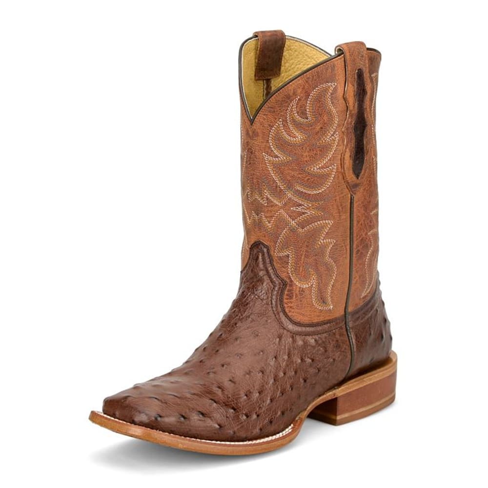 Tony Lama Men’s Blaine Chocolate Ostrich Boot