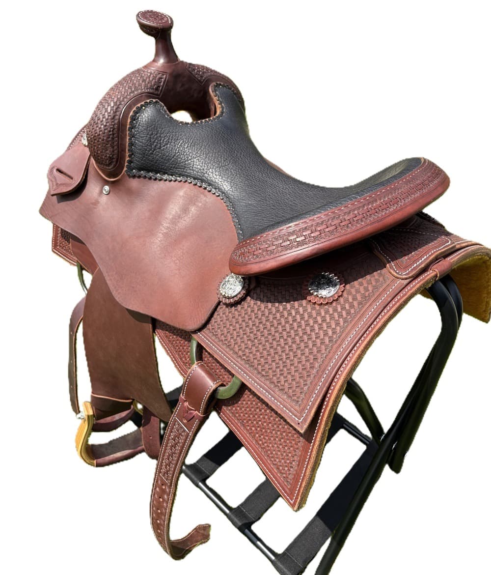 Silver Spur Custom 16″ Reining Saddle on Donn Leson Tree - thumbnail 2
