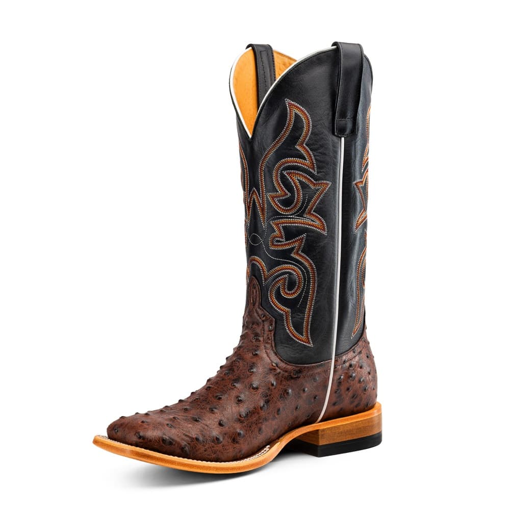 Horse Power Men’s Brown Ostrich Print Boot HP2504