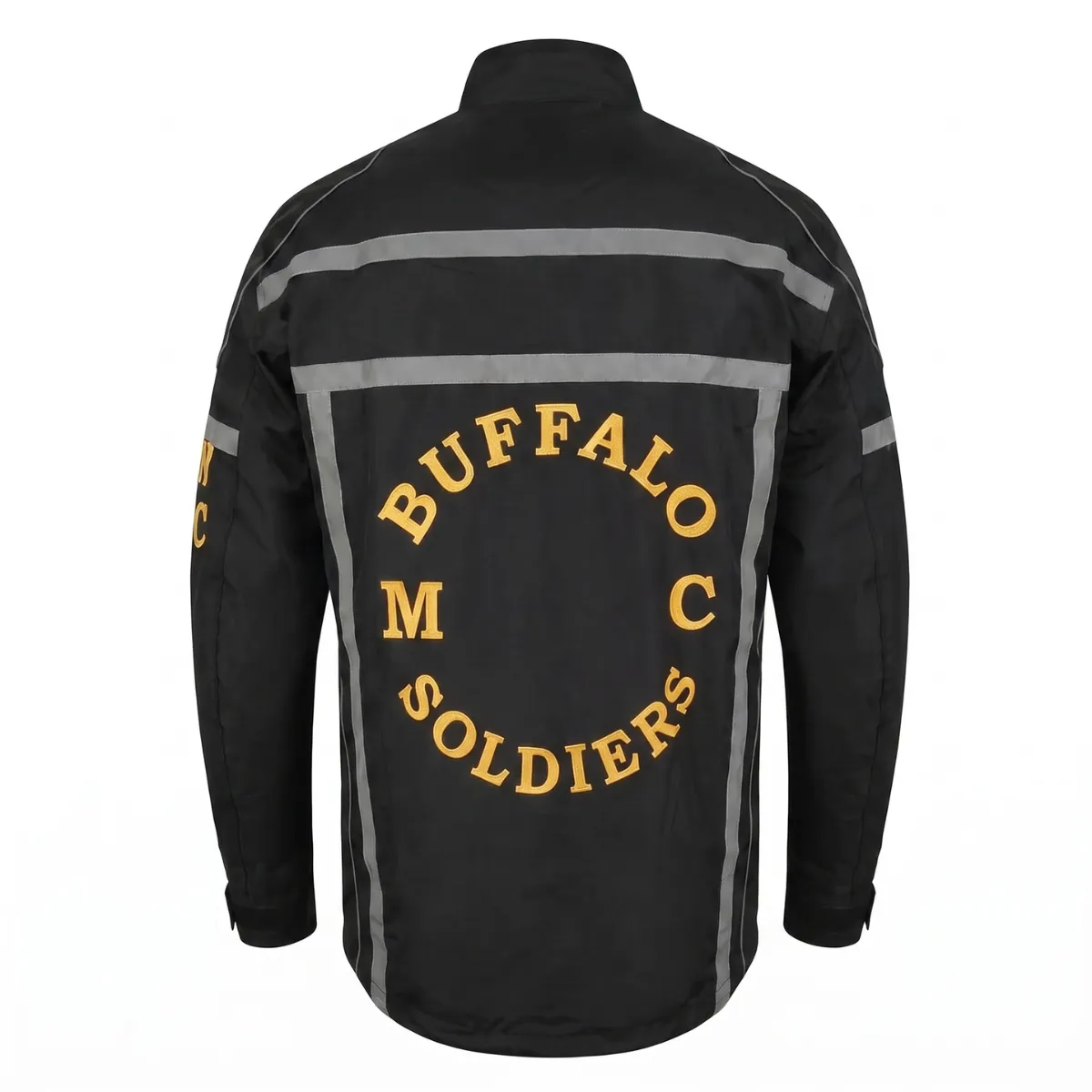 Buffalo Soldiers MC Waterproof Motorcycle Rain Jacket - thumbnail 2