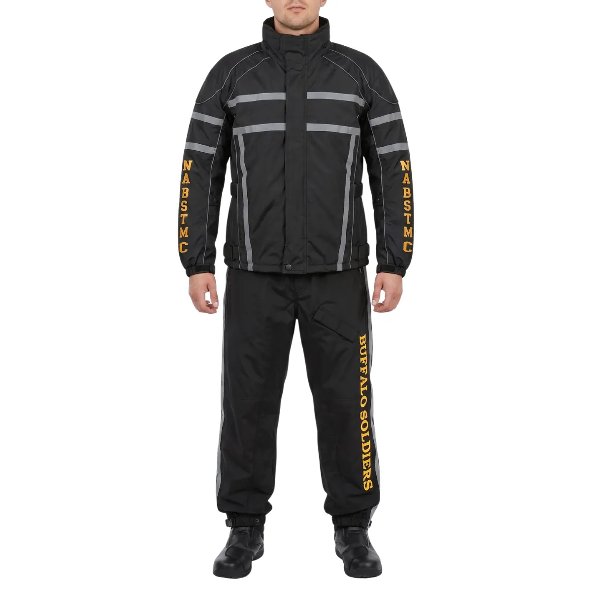 Buffalo Soldiers Waterproof Motorcycle Rain Suit