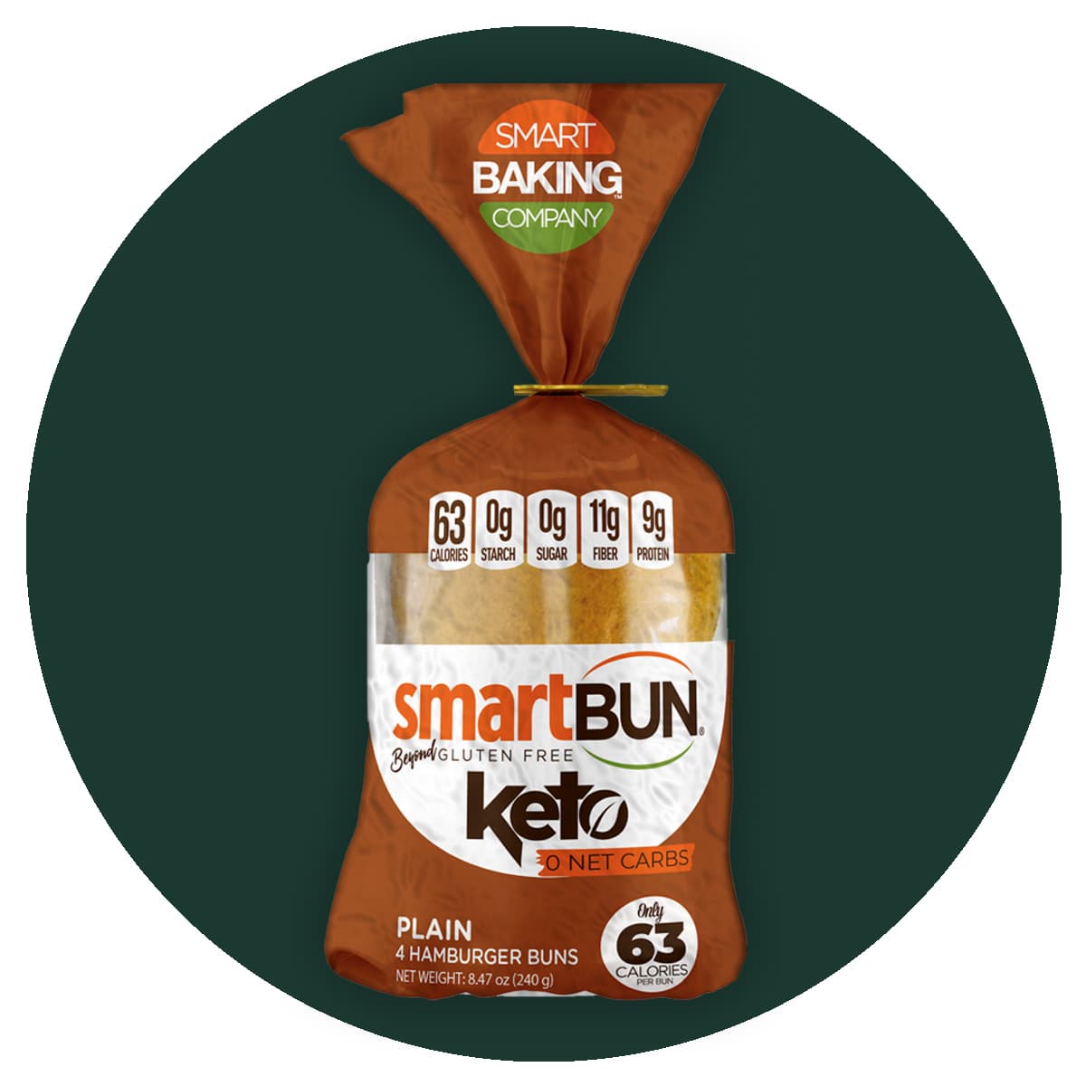 SmartBun Plain | 4-pack - thumbnail 2