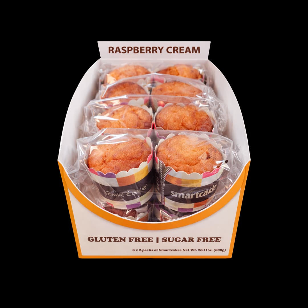 SmartCake 38-Calorie Raspberry Cream | 8-pack