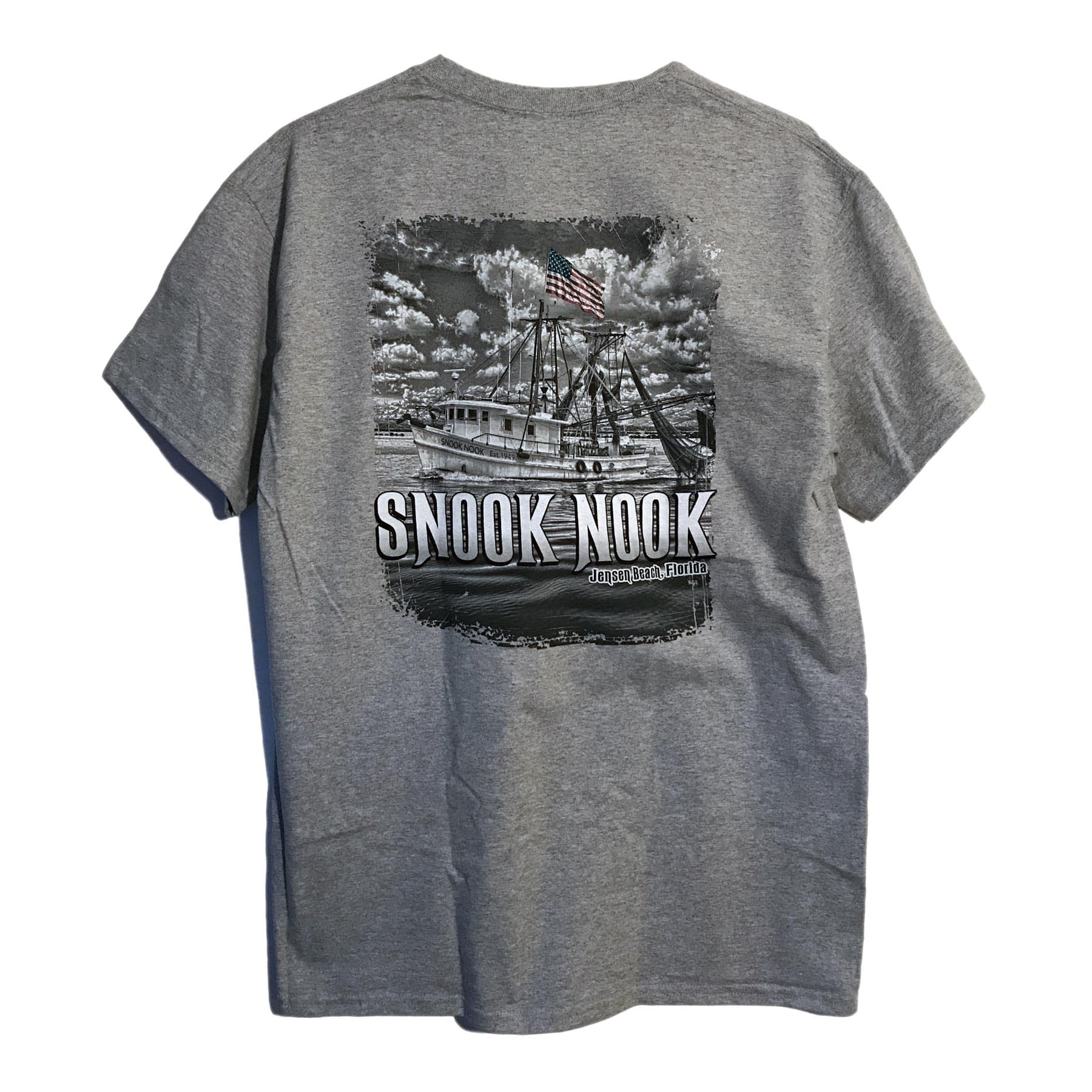 Snook Nook Cotton Grey Shrimp Boat Shirt