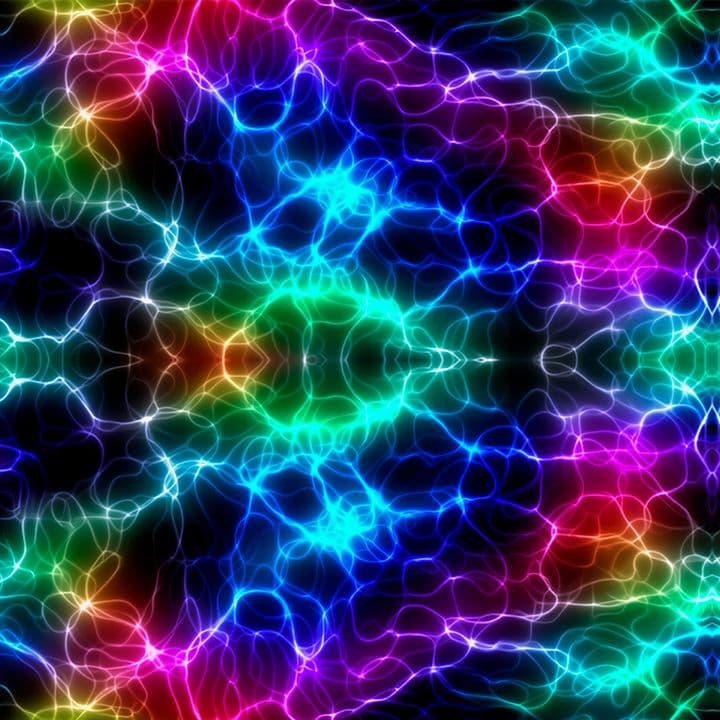 Electric Rainbow Print