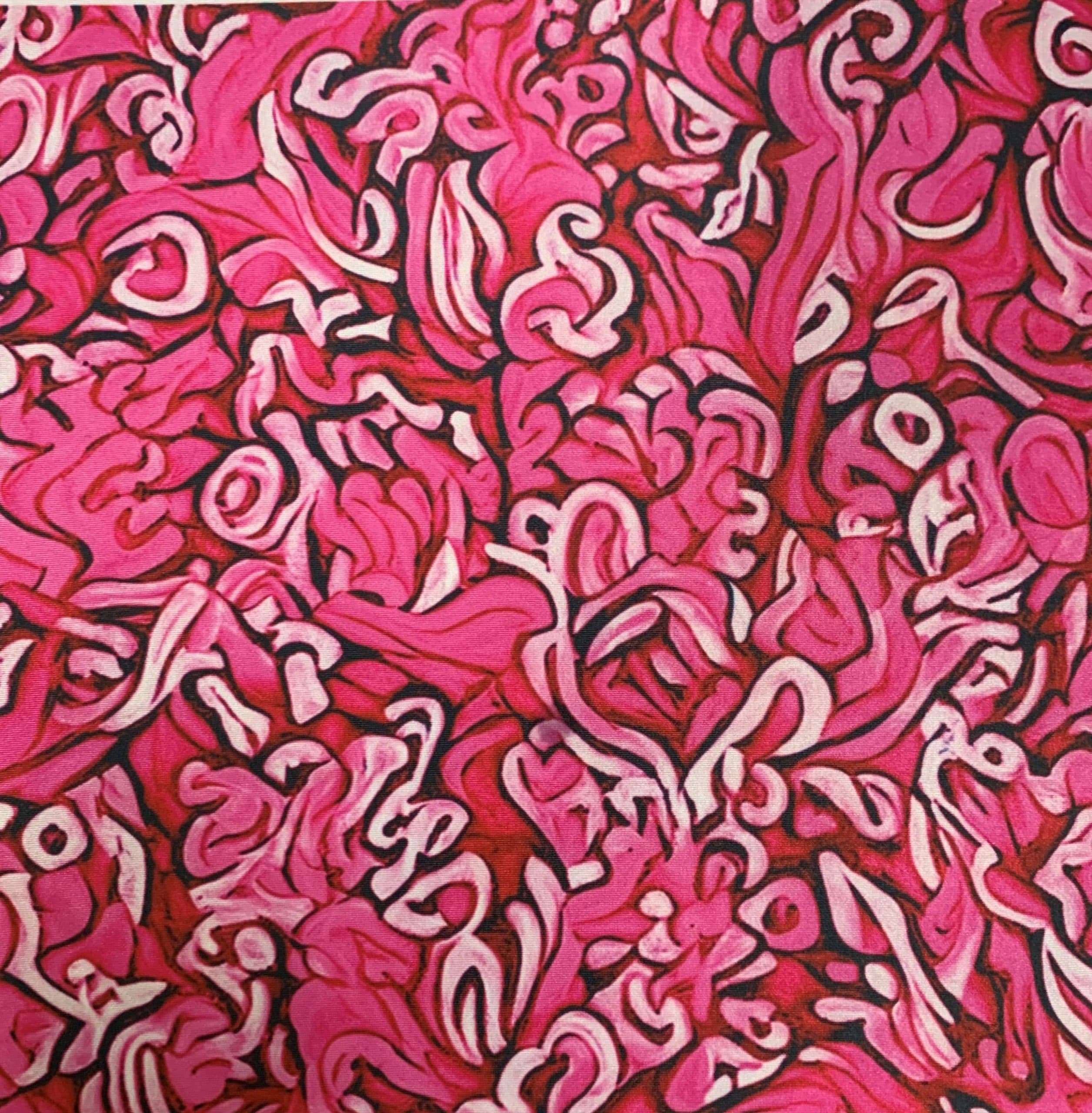 Coral Waves Pink Print