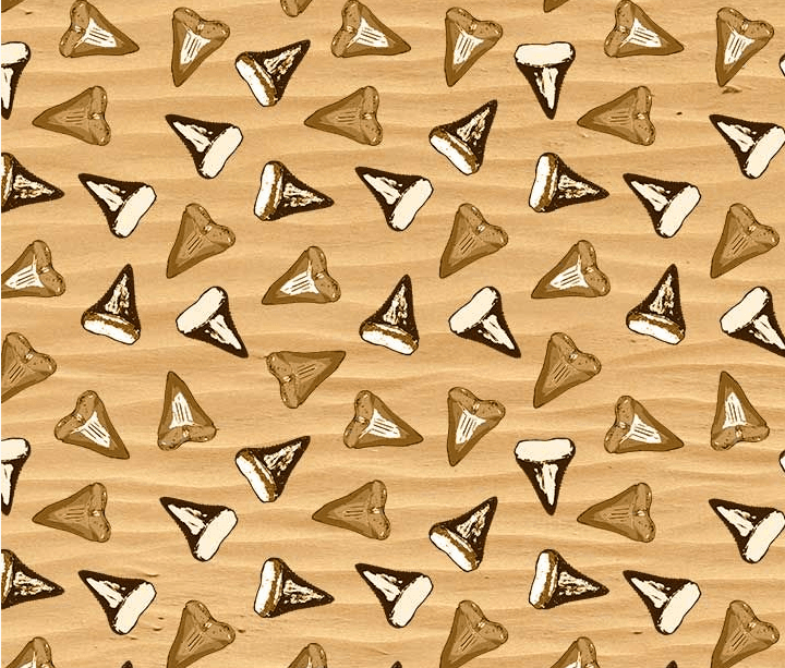 Shark Tooth Sand Pattern Print