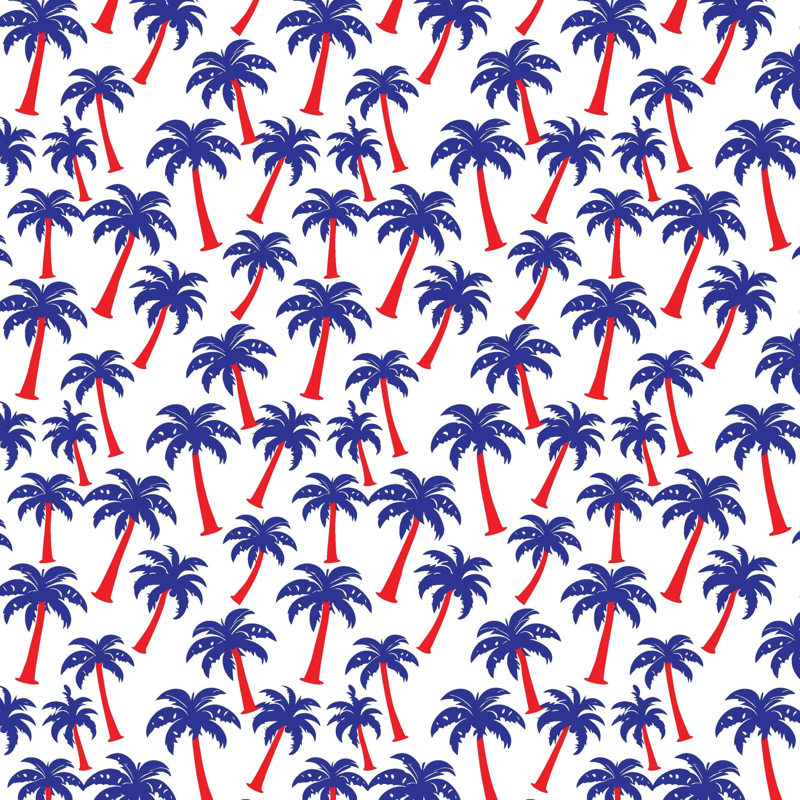 Americana Palms Print