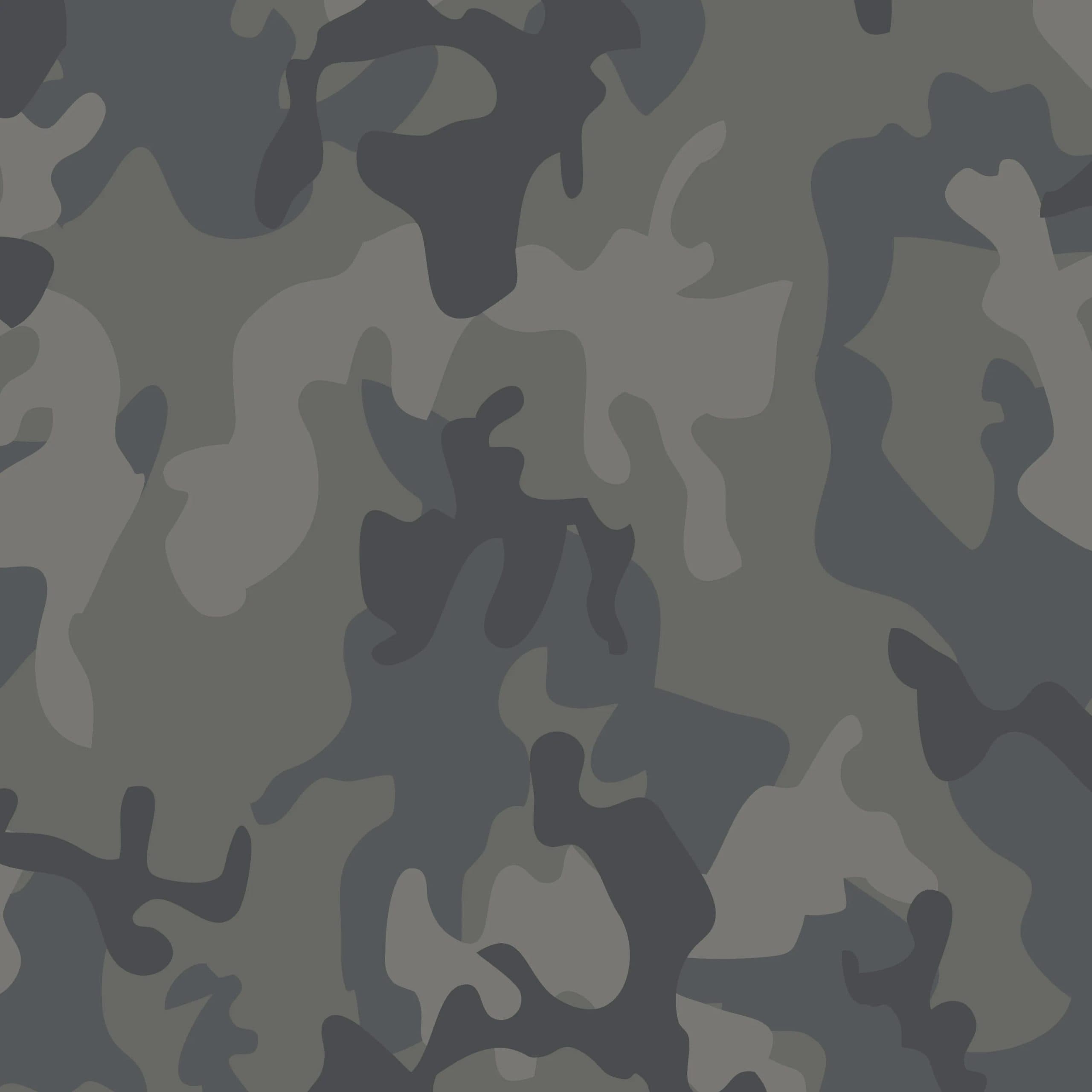 Grey Camo Print